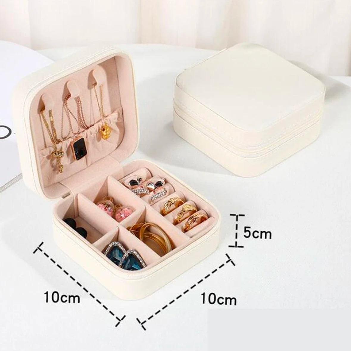 Elegant PU Jewelry Box – Large Capacity Storage for Necklaces, Earrings, Pendants & More – Anti-Oxidation, Portable & Stylish - LAZANDRA™