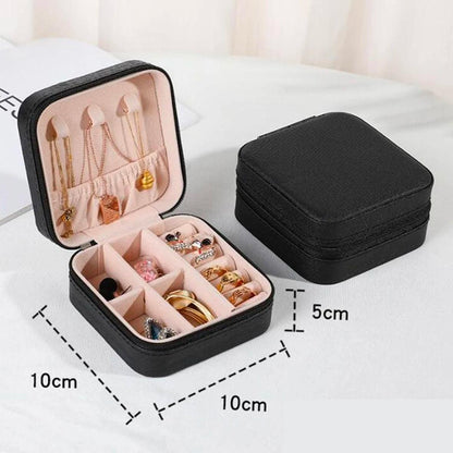 Elegant PU Jewelry Box – Large Capacity Storage for Necklaces, Earrings, Pendants & More – Anti-Oxidation, Portable & Stylish - LAZANDRA™