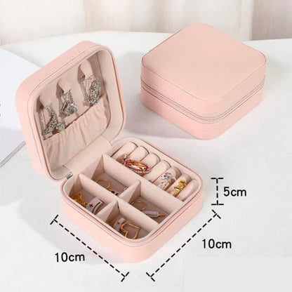 Elegant PU Jewelry Box – Large Capacity Storage for Necklaces, Earrings, Pendants & More – Anti-Oxidation, Portable & Stylish - LAZANDRA™