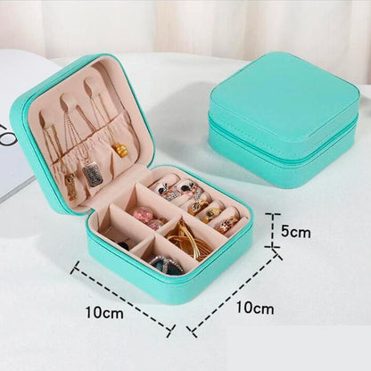 Elegant PU Jewelry Box – Large Capacity Storage for Necklaces, Earrings, Pendants & More – Anti-Oxidation, Portable & Stylish - LAZANDRA™